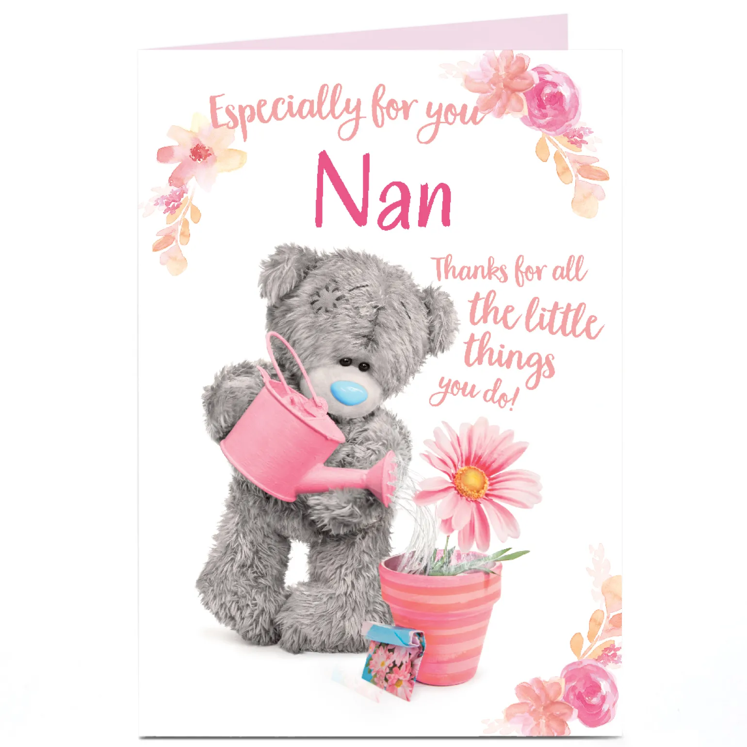 Personalised Tatty Teddy Mother's Day Card - Thanks For All The Little Things You Do