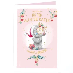 Personalised Tatty Teddy Christmas Card - Especially For You
