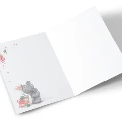 Personalised Tatty Teddy Mother's Day Card - Teddy Planting Flower, Nanna