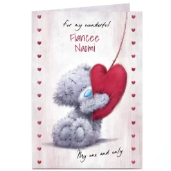 Personalised Tatty Teddy Valentine's Day Card - My One and Only, Fiancee