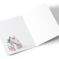 Personalised Tatty Teddy Mother's Day Card - Wrapped Heart Present, Grandma