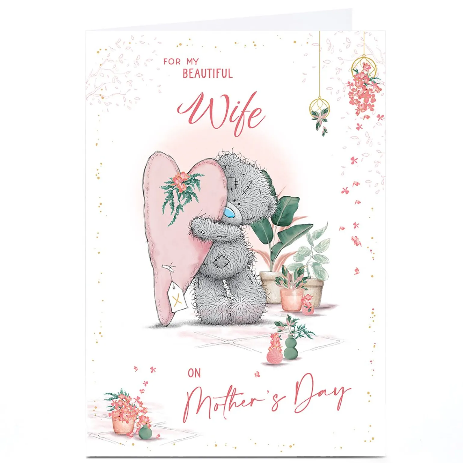 Personalised Tatty Teddy Mother's Day Card - For My Beautiful Wife