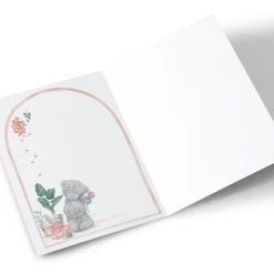 Personalised Tatty Teddy Mother's Day Card - Teddy with Flowers, Mummy