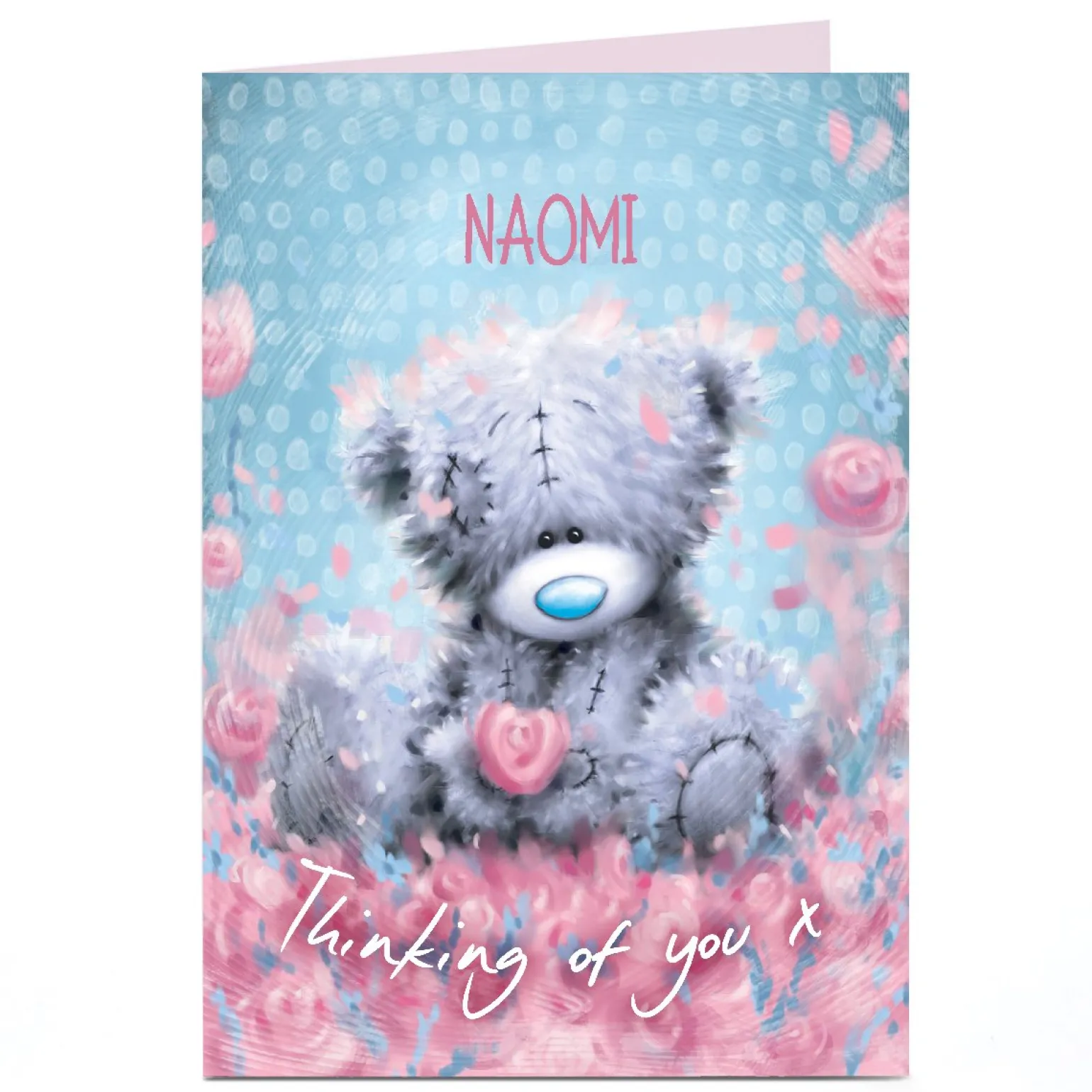 Personalised Tatty Teddy Any Occasion Card - Thinking of You, Any Name