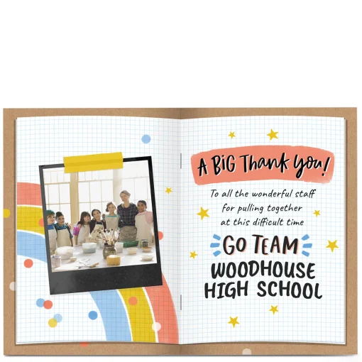 Personalised Thank You Card - Pulling Together