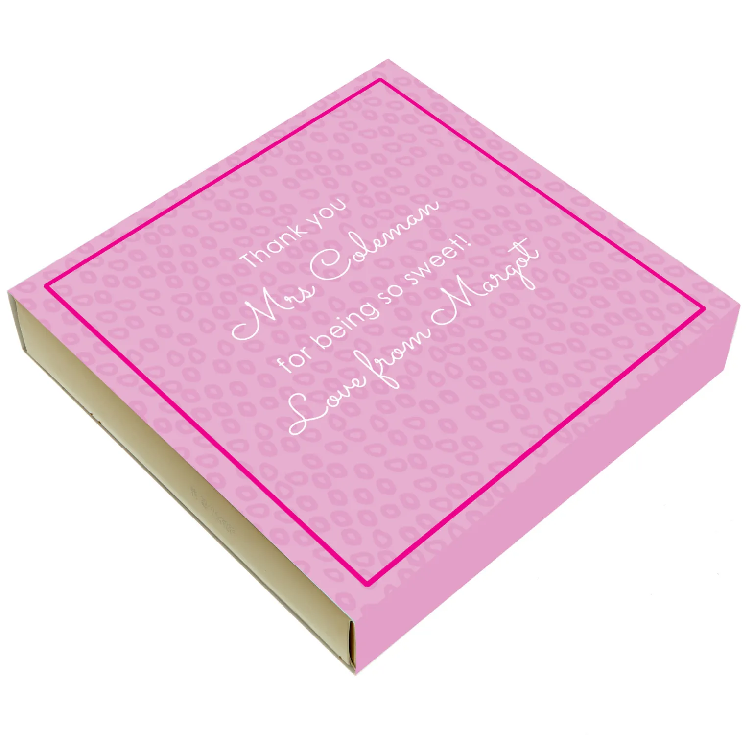 Personalised Thank You Teacher Belgian Chocolates - For Being so Sweet
