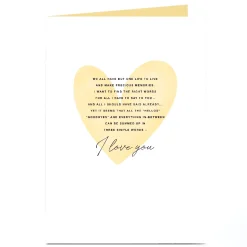 Personalised Thinking of You Card - I Love You
