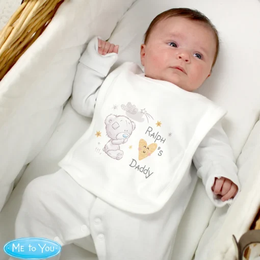 Personalised Tiny Tatty Teddy I Heart Baby Bib