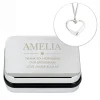 Personalised Trinket Box & Heart Necklace