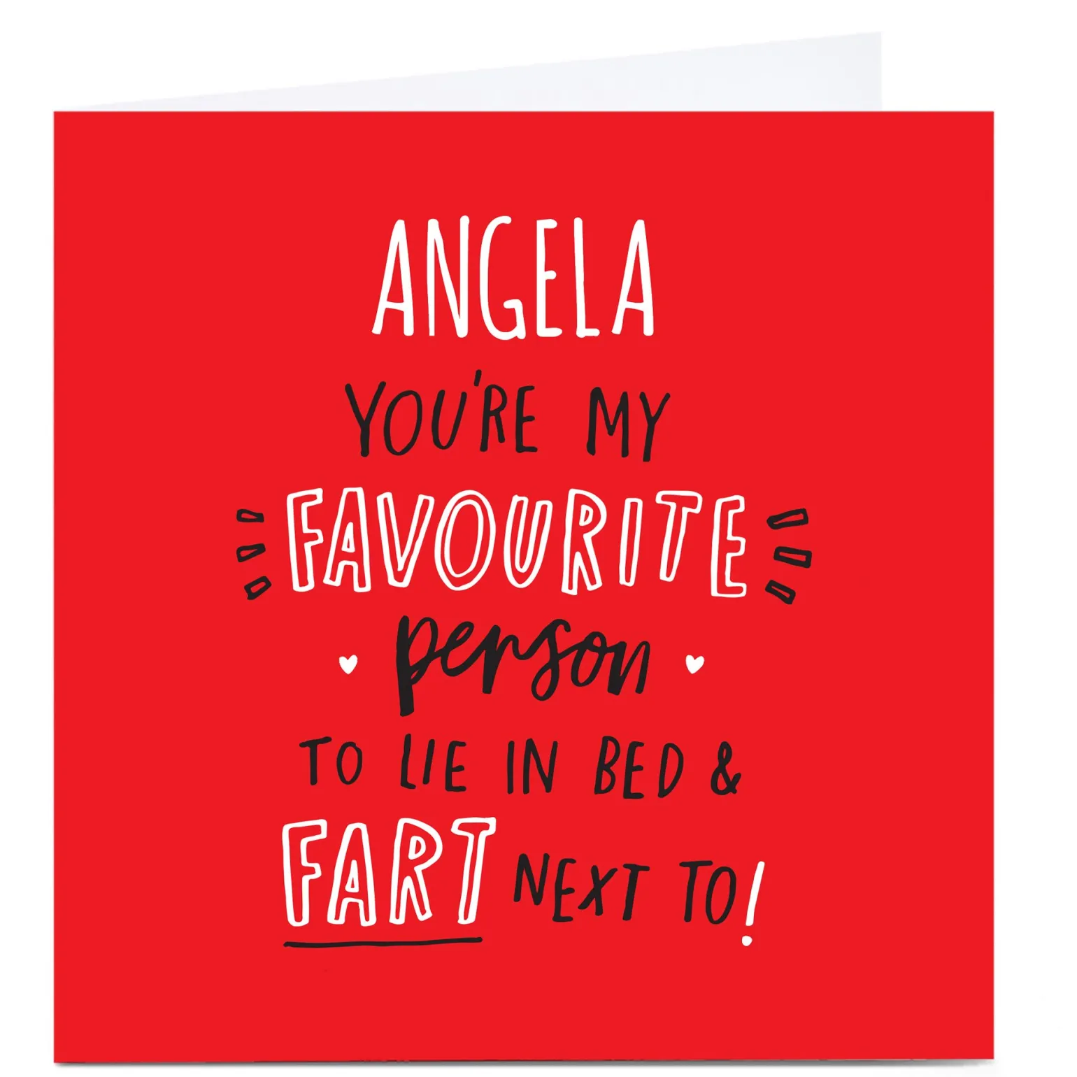 Personalised Valentine's Card - You're My Favourite Person