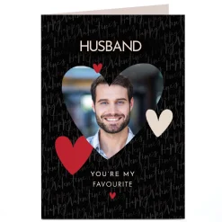 Personalised Valentine's Day Card - Favourite Hearts