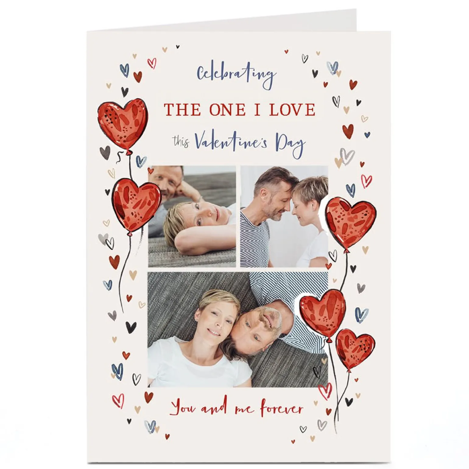 Personalised Valentine's Day Card - You and Me Forever, One I Love