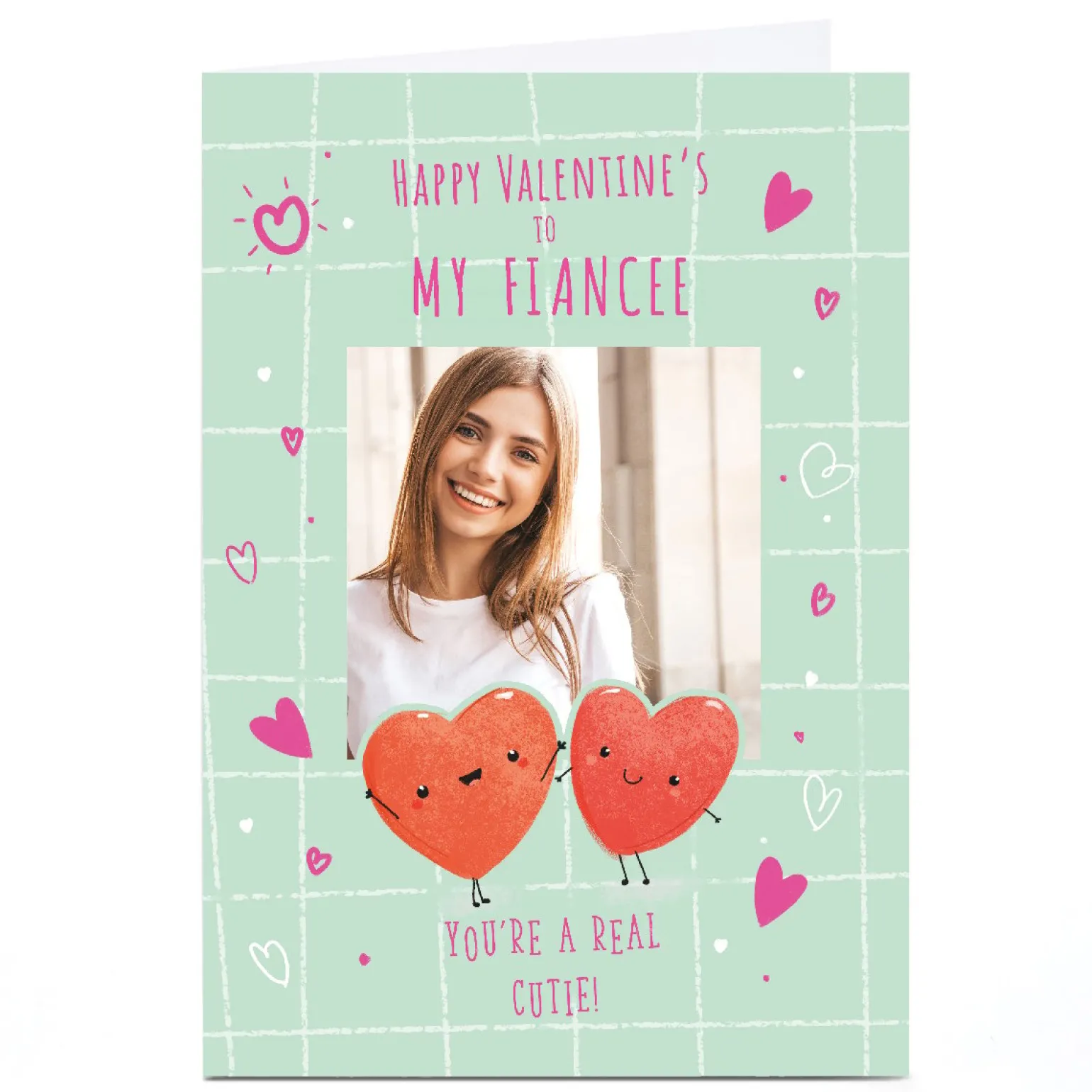 Personalised Valentine's Day Card - Real Cutie, Fiancee