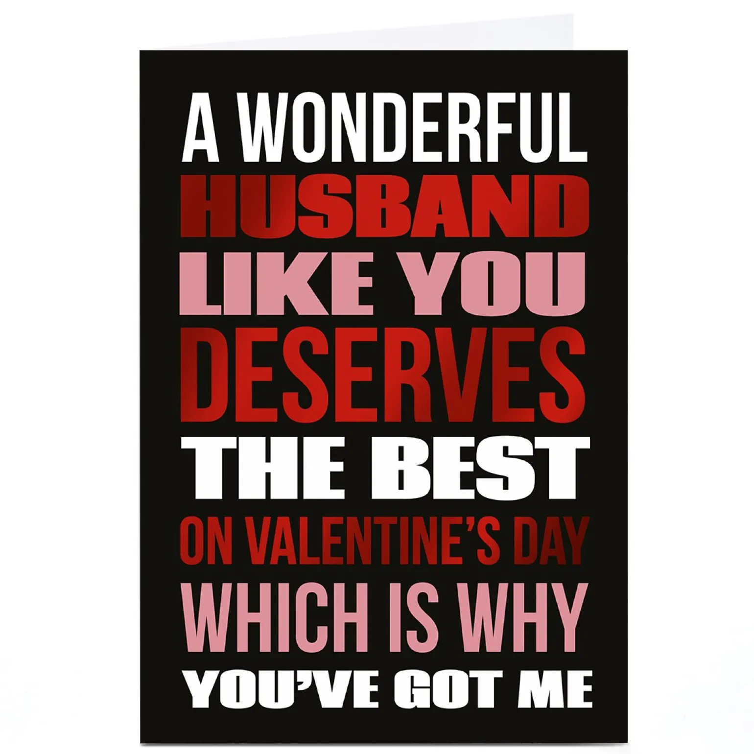 Personalised Valentine's Day Card - A Husband Like You