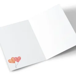 Personalised Wedding Card - Mr & Mrs Heart Balloons