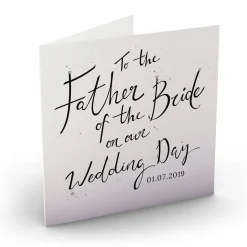Personalised Wedding Card - Father Of The Bride