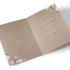 Personalised Wedding Invitation - Rustic Floral
