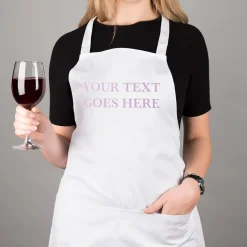 Personalised White Apron - Any Message