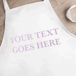 Personalised White Apron - Any Message