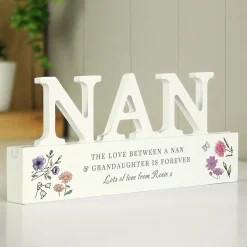 Personalised Wild Flowers Nan Ornament