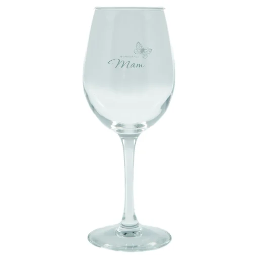 Personalised Wine Glass - Wonderful Butterfly