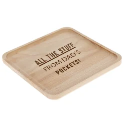 Personalised Wooden Shallow Square Tray - All the Stuff
