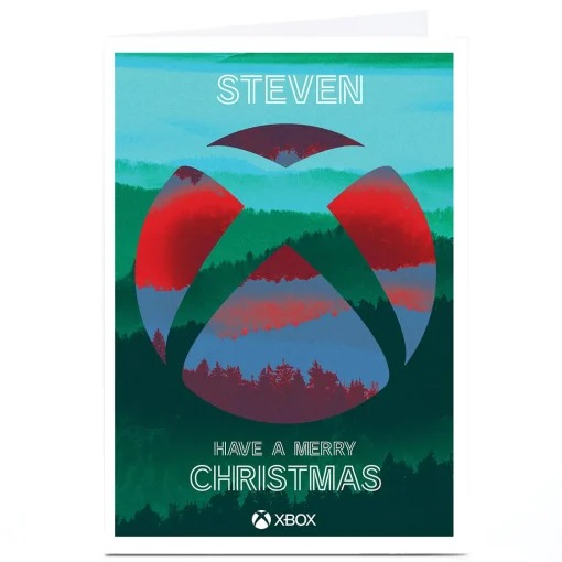 Personalised XBox Christmas Card - Logo Landscape