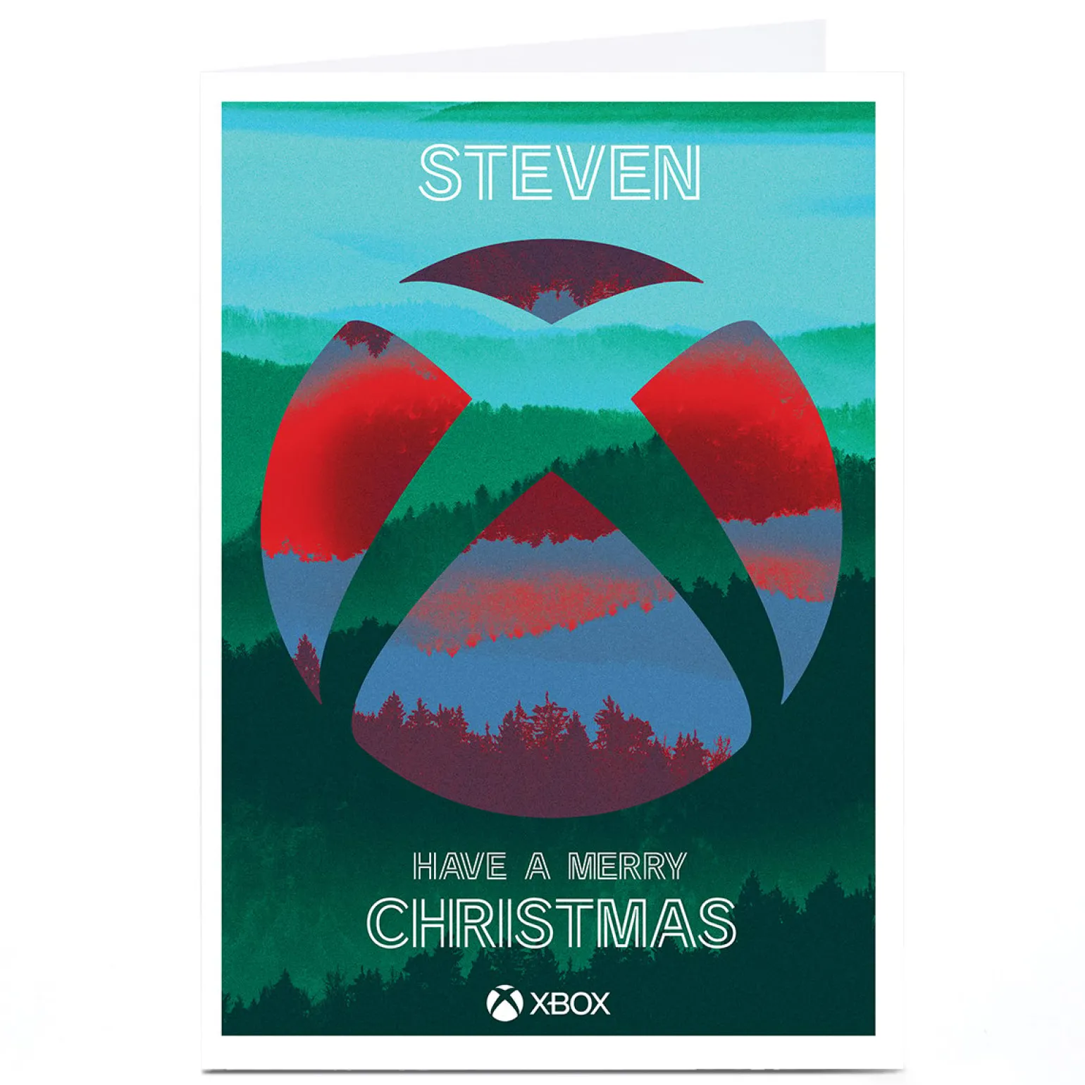 Personalised XBox Christmas Card - Logo Landscape