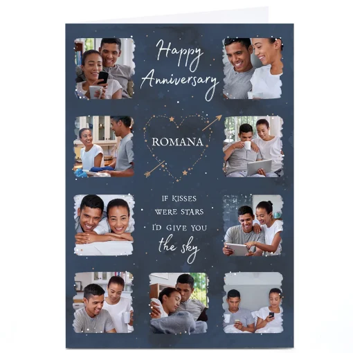 Photo Anniversary Card - If Kisses Were Stars...