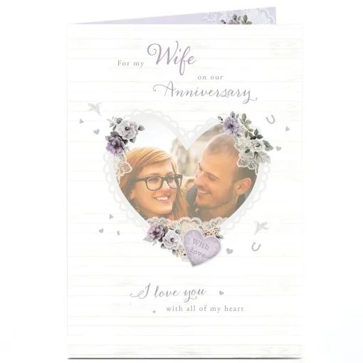 Photo Anniversary Card - Love You With All Of My Heart