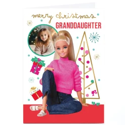 Photo Barbie Christmas Card - Granddaughter