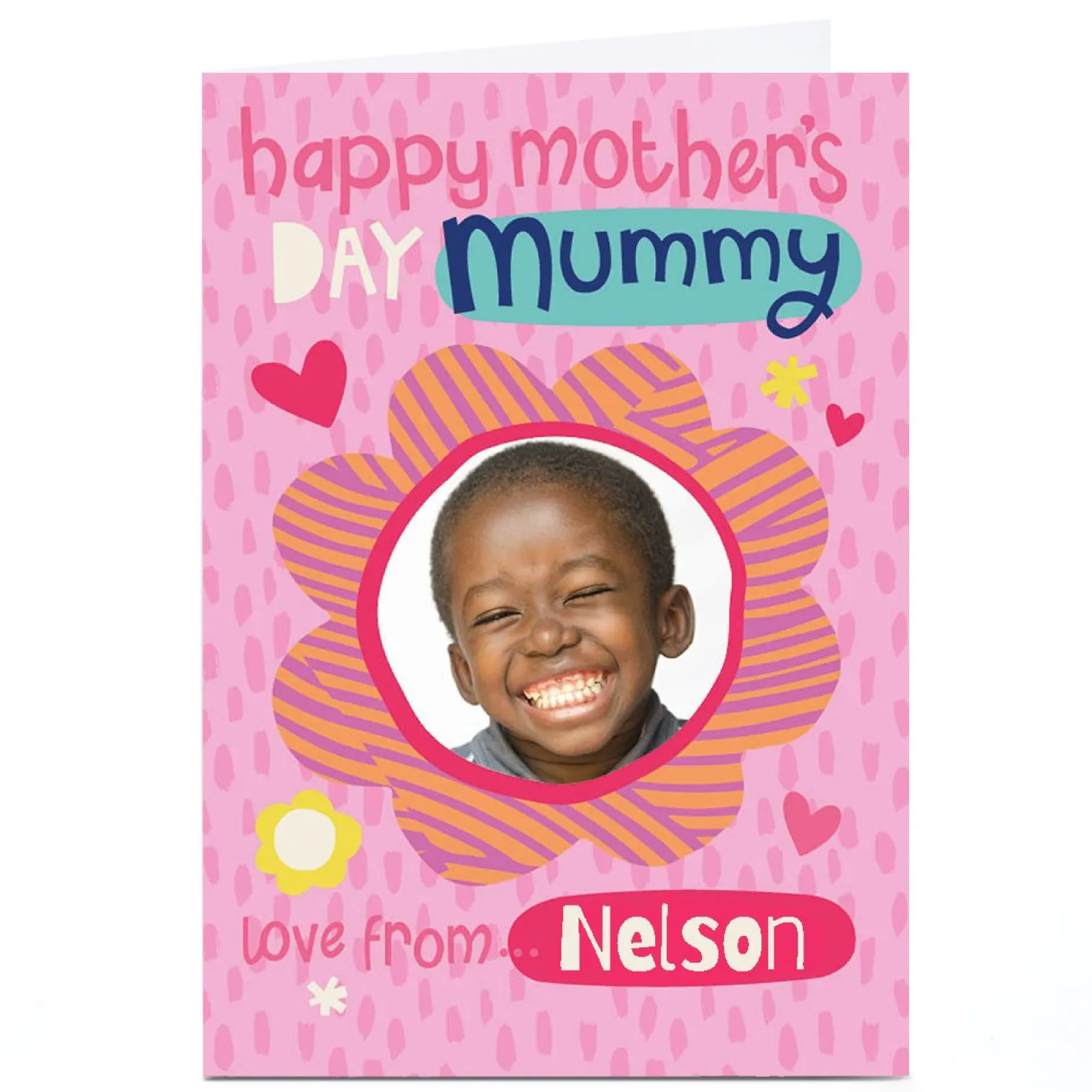 Photo Bev Hopwood Mother's Day Card - Mummy Pink Flower