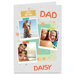 Photo Birthday Card - Happy Birthday, Polaroids