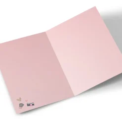 Photo Birthday Card - Pink, Granddaughter