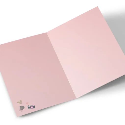 Photo Birthday Card - Pink, Granddaughter