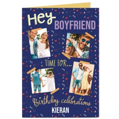 Photo Birthday Card - Time For Celebrations