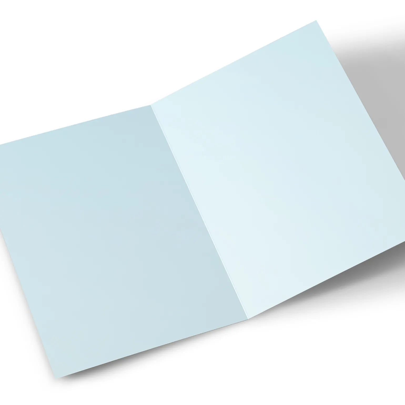Photo Christmas Card - Blue Snowflakes, Son