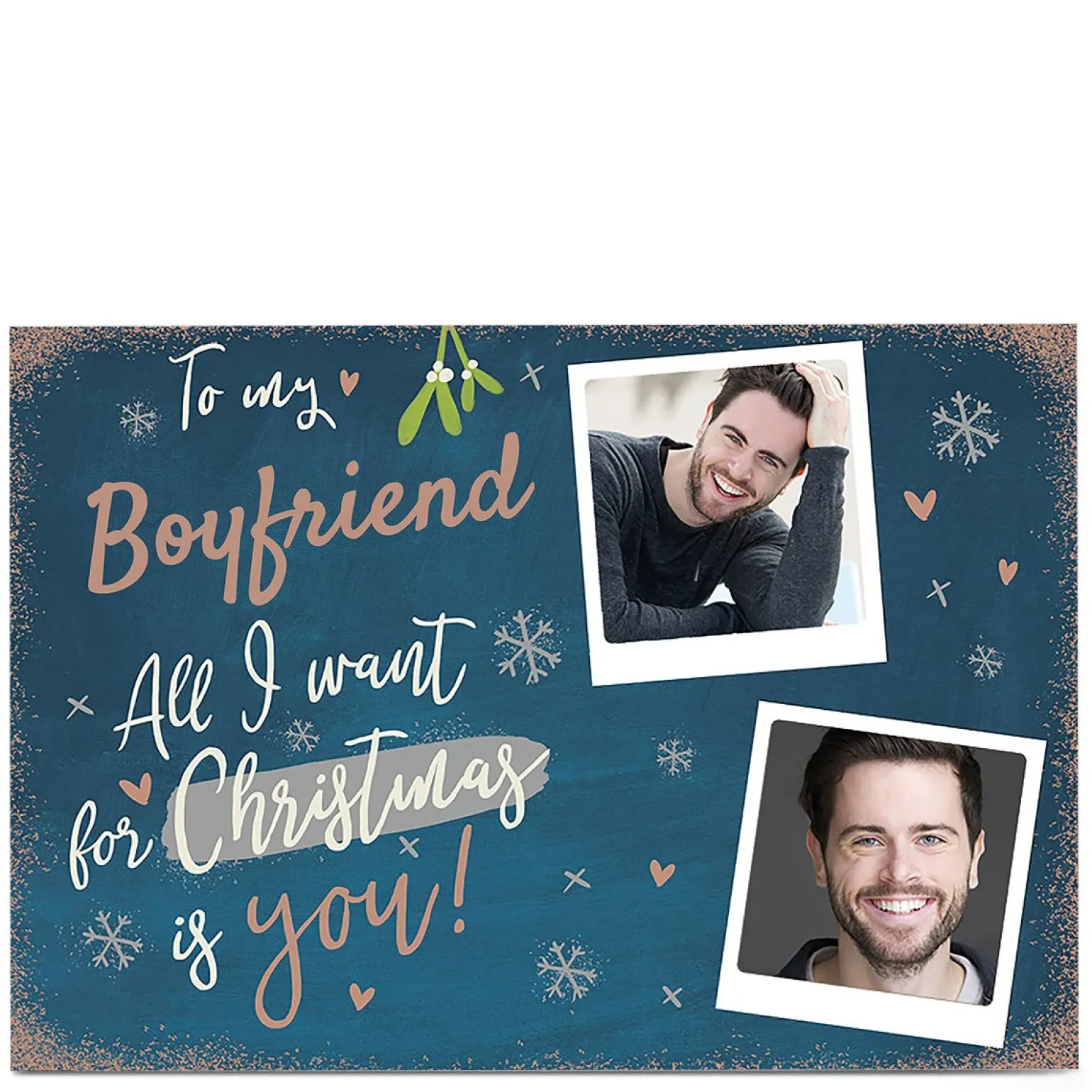 Photo Christmas Card - Boyfriend All I Want Is You