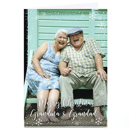 Photo Christmas Card - Grandma and Grandad