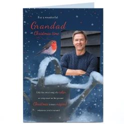 Photo Christmas Card - Sweet Song Of A Robin