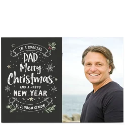 Photo Christmas Card - To A Special Dad
