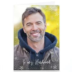 Photo Christmas Card - To My Husband