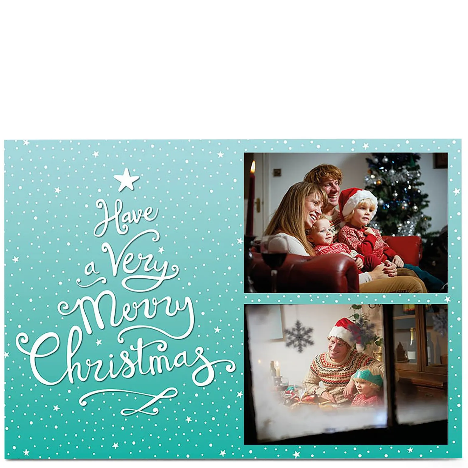 Photo Christmas Card -Very Merry Christmas