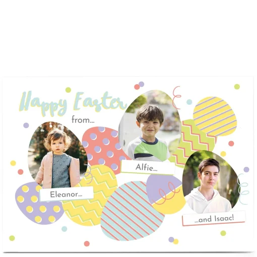 Photo Easter Card - From The Three Of Us