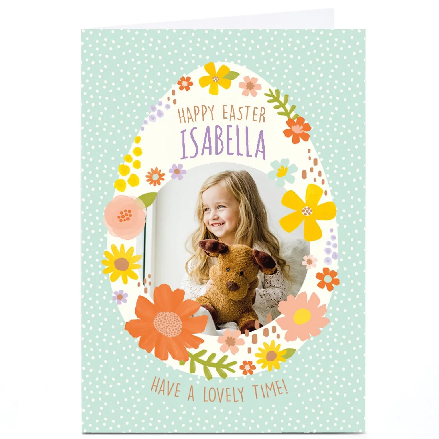 Photo Easter Card - Lovely Time