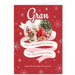 Photo Ebony Newton Christmas Card - Wonderful Ribbon, Gran