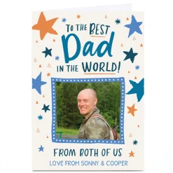 Photo Ebony Newton Father's Day Card - Best Dad in the World