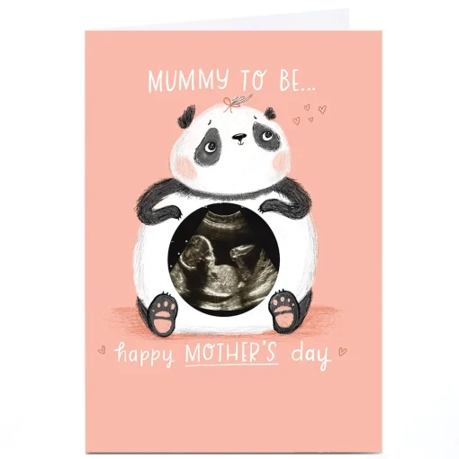 Photo Emma Valenghi Mother's Day Card - Panda Ultrasound Mummy To Be
