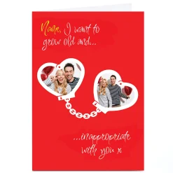 Photo Emo Rescue Valentine's Day Card - Old And Inappropriate, Any Name