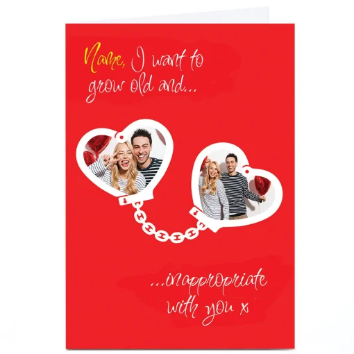 Photo Emo Rescue Valentine's Day Card - Old And Inappropriate, Any Name